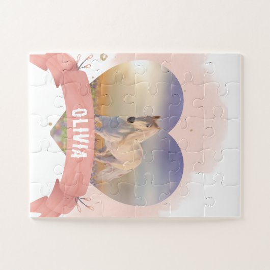 Persoonlijk paard legpuzzel (Horizontaal)