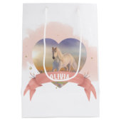 Persoonlijk paard medium cadeauzakje (Achterkant)