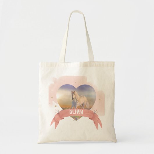 Persoonlijk paard tote bag (Voorkant)
