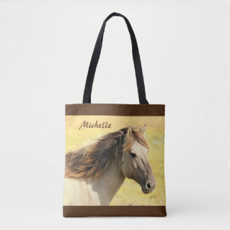 Persoonlijk paard tote bag