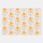 Persoonlijk paardenbloem inpakpapier vel (Voorkant 3)