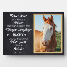 Persoonlijk paardengeheugencadeau foto fotoplaat