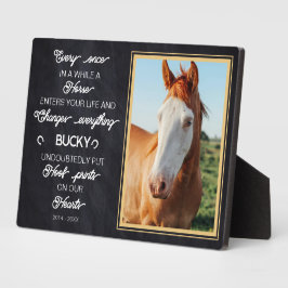 Persoonlijk paardengeheugencadeau foto fotoplaat