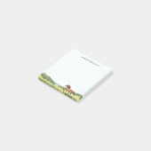 Persoonlijk paardenstationair met aangepaste naam post-it® notes (Schuin)