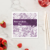 Persoonlijk Paars huwelijk Napkins Servetten (Insitu)