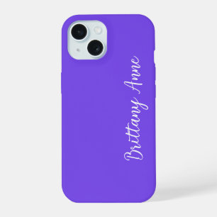 Persoonlijk Paars iPhone 15 Case