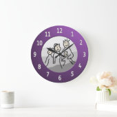 Persoonlijk Paars Lijst Foto Grote Klok (Huis)