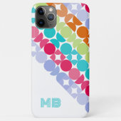 Persoonlijk paars roze aqua retro kunstpatroon Case-Mate iPhone case (Achterkant)