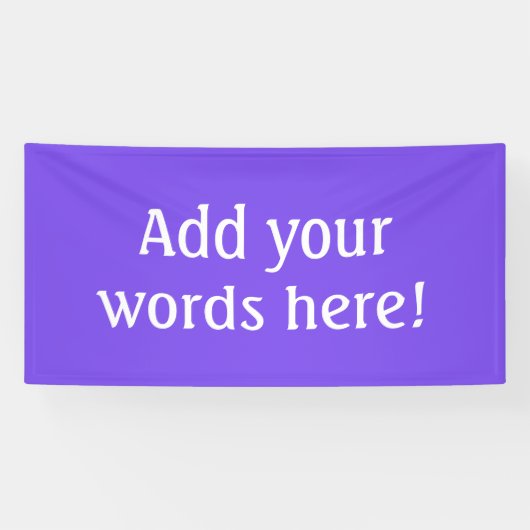 Persoonlijk Paars Spandoek (Horizontaal)