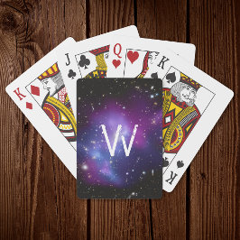 Persoonlijk Paars Sterrenstelsel Pokerkaarten