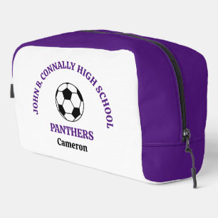 Persoonlijk Paars Voetbalteam Middelbare School Toilettasje