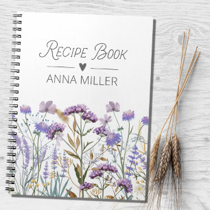 Persoonlijk Paars Wilde Bloemen Bloemstuk Recept Notitieboek