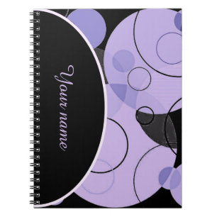 Persoonlijk paarse cirkels notitieboek
