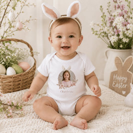 Persoonlijk Paashaas Foto Baby Body Romper