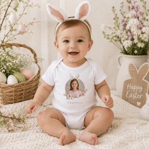Persoonlijk Paashaas Foto Baby Body Romper