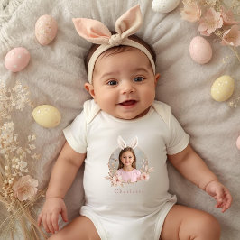 Persoonlijk Paashaas Foto Baby Body Romper