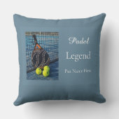 Persoonlijk Padel Legende Cadeau voor Hem Kussen (Achterkant)
