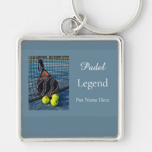 Persoonlijk Padel Legende Cadeau voor Hem Sleutelhanger