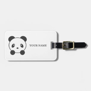 Persoonlijk panda-bagagelabel bagagelabel