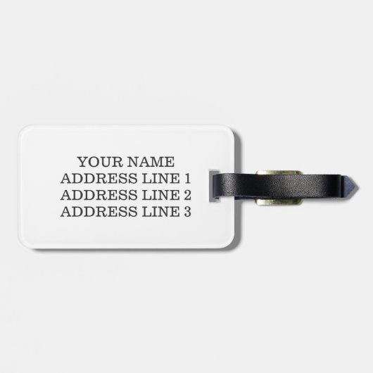 Persoonlijk panda-bagagelabel bagagelabel (Achterkant horizontaal)