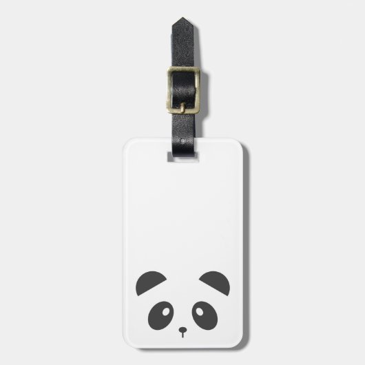 Persoonlijk panda-bagagelabel bagagelabel (Voorkant verticaal)