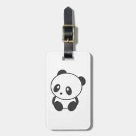 Persoonlijk panda-bagagelabel bagagelabel