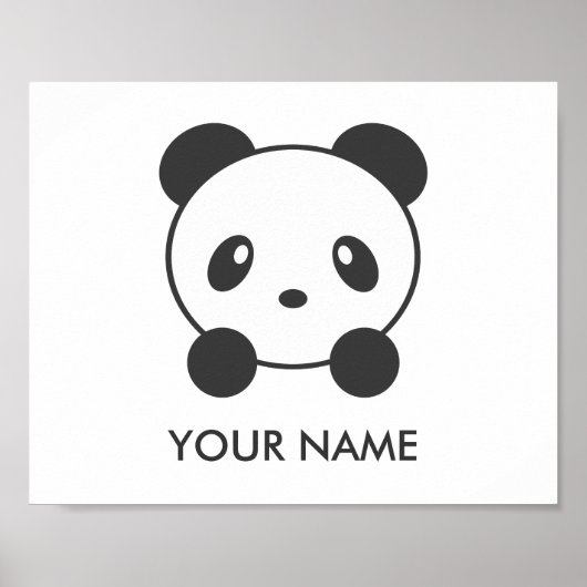 Persoonlijk panda-poster poster (Voorkant)
