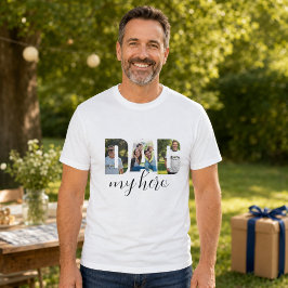 Persoonlijk “PAPA mijn held” Wit T-Shirt