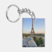 Persoonlijk Parijse Stadssilhouet Souvenir Sleutelhanger (Voorkant Links)