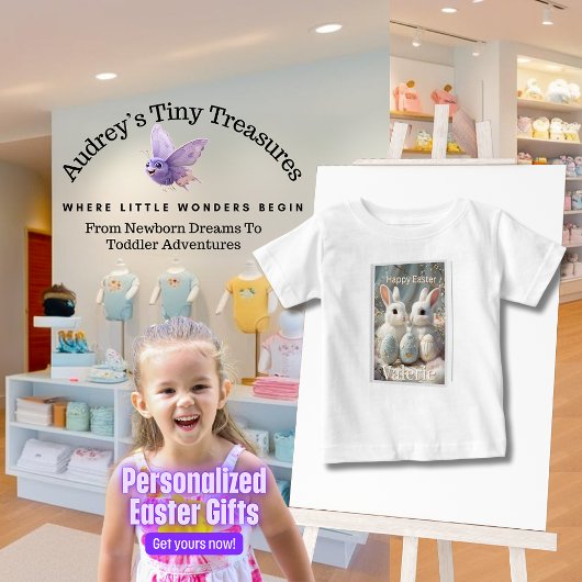 Persoonlijk Pasen Baby T-Shirt