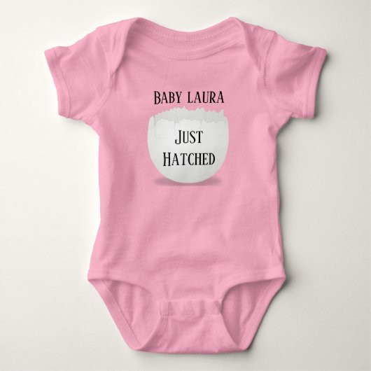 Persoonlijk Pasen baby vest Pas uitgekomen Romper (Voorkant)