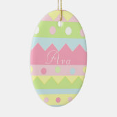 Persoonlijk Pasen Eier Cadeau Keramisch Ornament (Rechts)