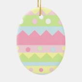 Persoonlijk Pasen Eier Cadeau Keramisch Ornament (Achterkant)