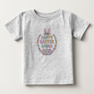 Persoonlijk Pasen Konijn Kinderen T-shirt – Aangep