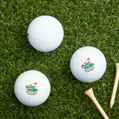 Persoonlijk Pasgetrouwd Trouwfeest Golfballen (Insitu Gras)