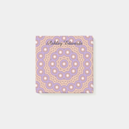 Persoonlijk Pastel Geo Patroon Post-it® Notes (Voorkant)