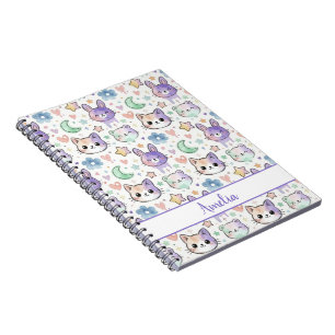 Persoonlijk Pastel Kawaii Dieren Notitieboek