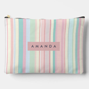 Persoonlijk Pastelkleurig Snoep Streep Design Etui