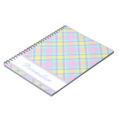 Persoonlijk pastelruit notitieboek (Linkerzijde)