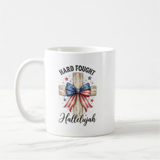 Persoonlijk Patriotisch 4 juli Christelijk Kruis Koffiemok