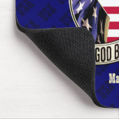 Persoonlijk Patriottisch Amerika God zegene Amerik Muismat (Hoek)