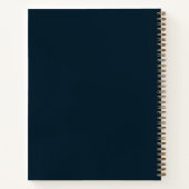Persoonlijk patriottisch schetsboek met monogram notitieboek (Achterkant)