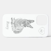 Persoonlijk Pencil Duitse herderse iPhone Case (Achterkant (horizontaal))