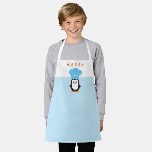 Persoonlijk Penguin Apron Schort (Gedragen)