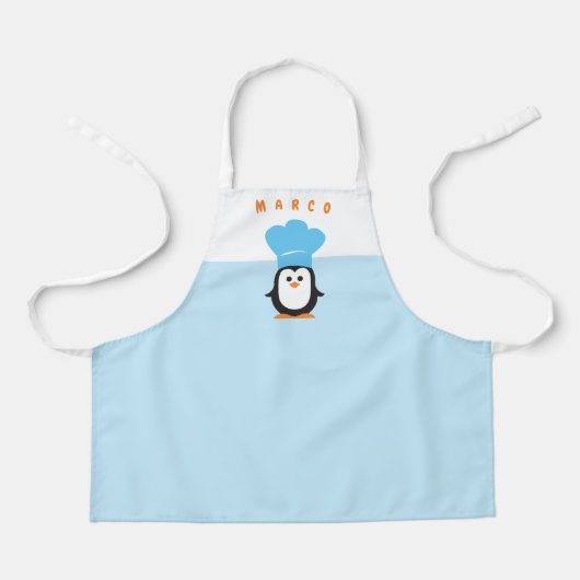 Persoonlijk Penguin Apron Schort (Voorkant)