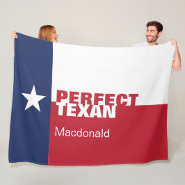 Persoonlijk PERFECT TEXAN Fleece Deken