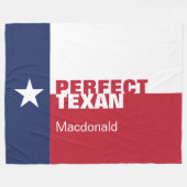Persoonlijk PERFECT TEXAN Fleece Deken (Voorkant (Horizontaal))