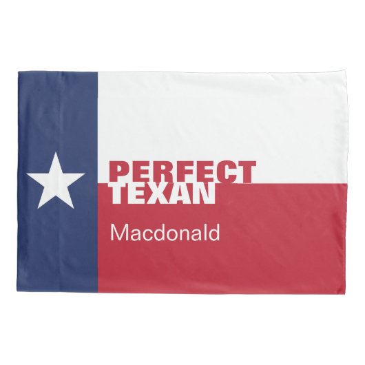 Persoonlijk PERFECT TEXAN Kussensloop (Achterkant)