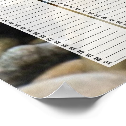 Persoonlijk Perpetual Beach Birthday Calendar Poster (Hoek)