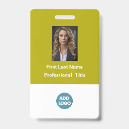 Persoonlijk personeels ID-badge - Naam, foto, logo Badge